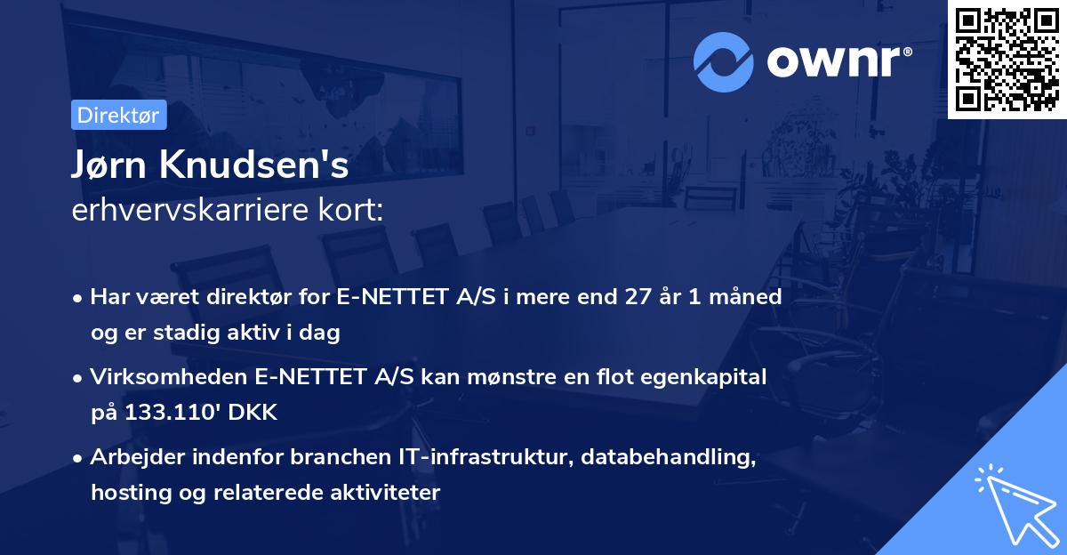 Jørn Knudsen's erhvervskarriere kort
