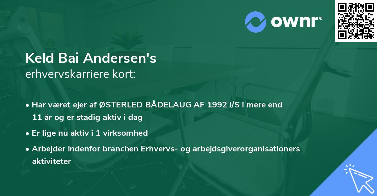 Keld Bai Andersen's erhvervskarriere kort