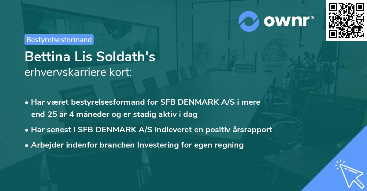 Bettina Lis Soldath's erhvervskarriere kort