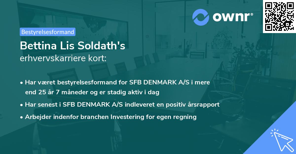 Bettina Lis Soldath's erhvervskarriere kort
