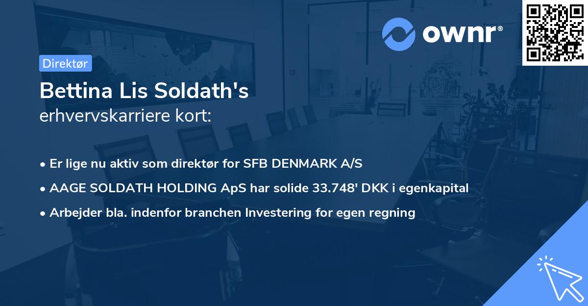 Bettina Lis Soldath's erhvervskarriere kort