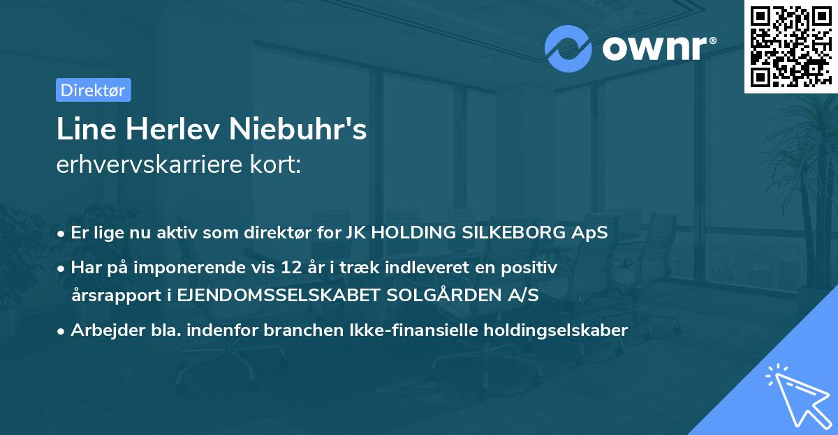 Line Herlev Niebuhr's erhvervskarriere kort