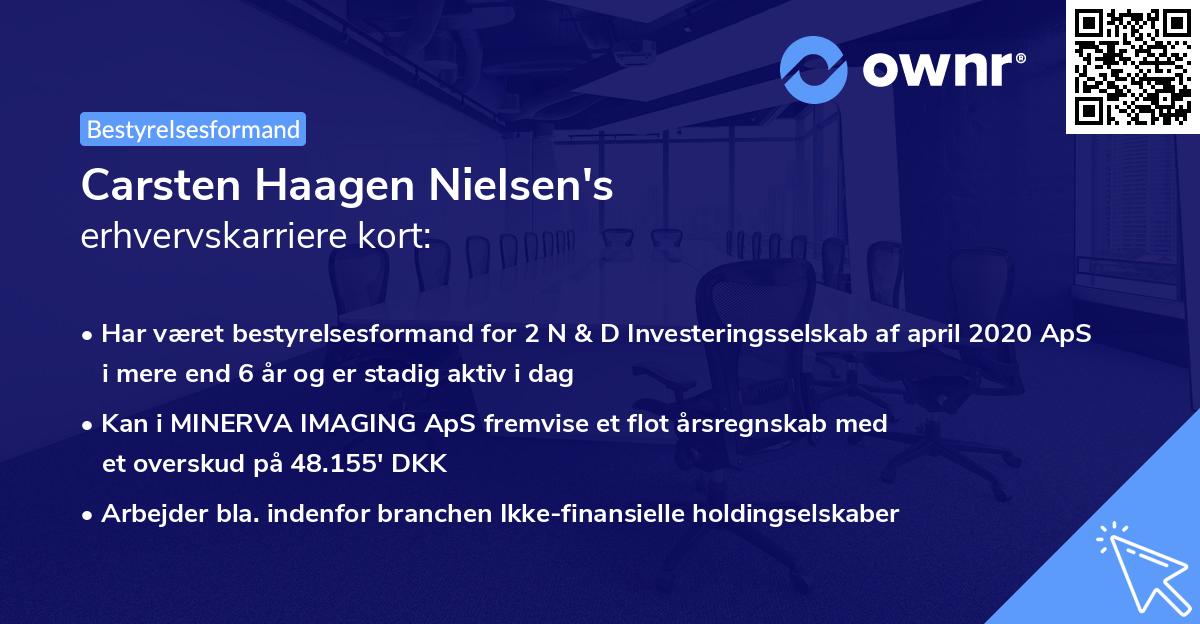 Carsten Haagen Nielsen's erhvervskarriere kort