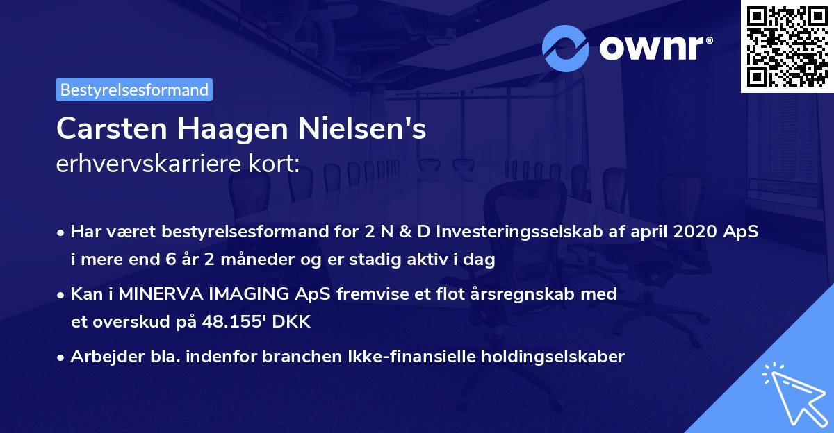 Carsten Haagen Nielsen's erhvervskarriere kort