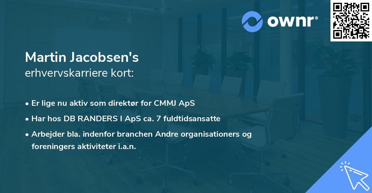 Martin Jacobsen's erhvervskarriere kort