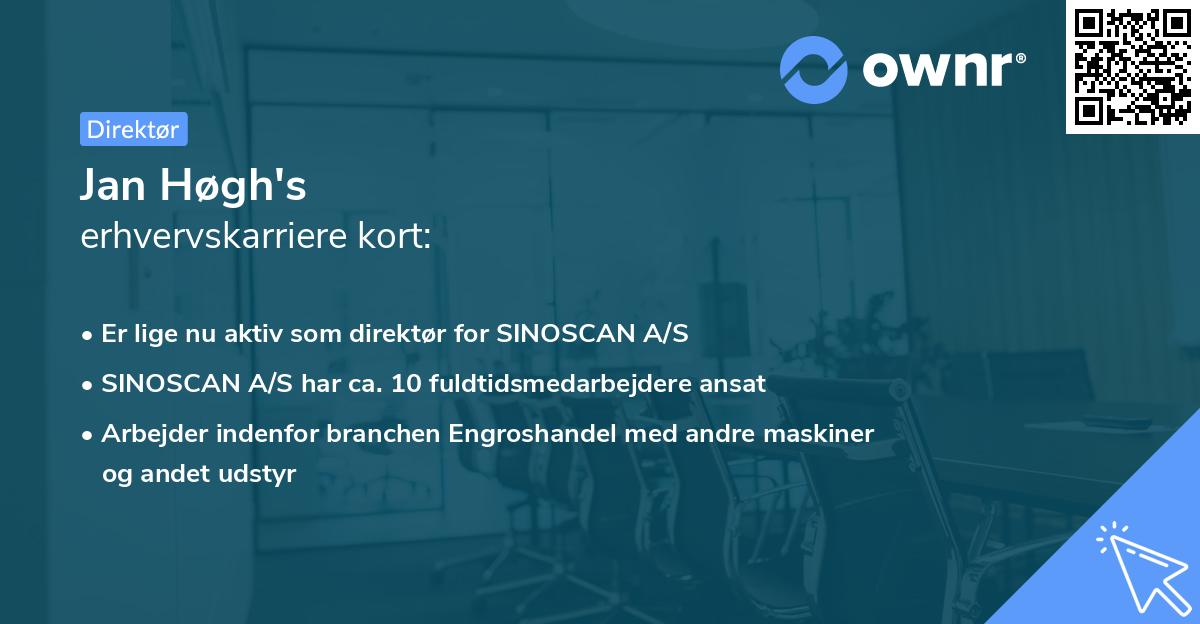 Jan Høgh's erhvervskarriere kort