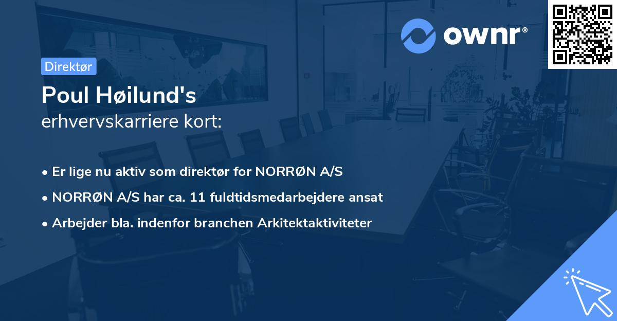 Poul Høilund's erhvervskarriere kort