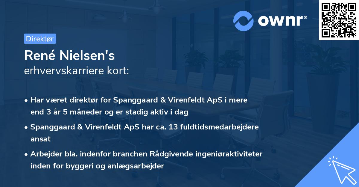 René Nielsen's erhvervskarriere kort