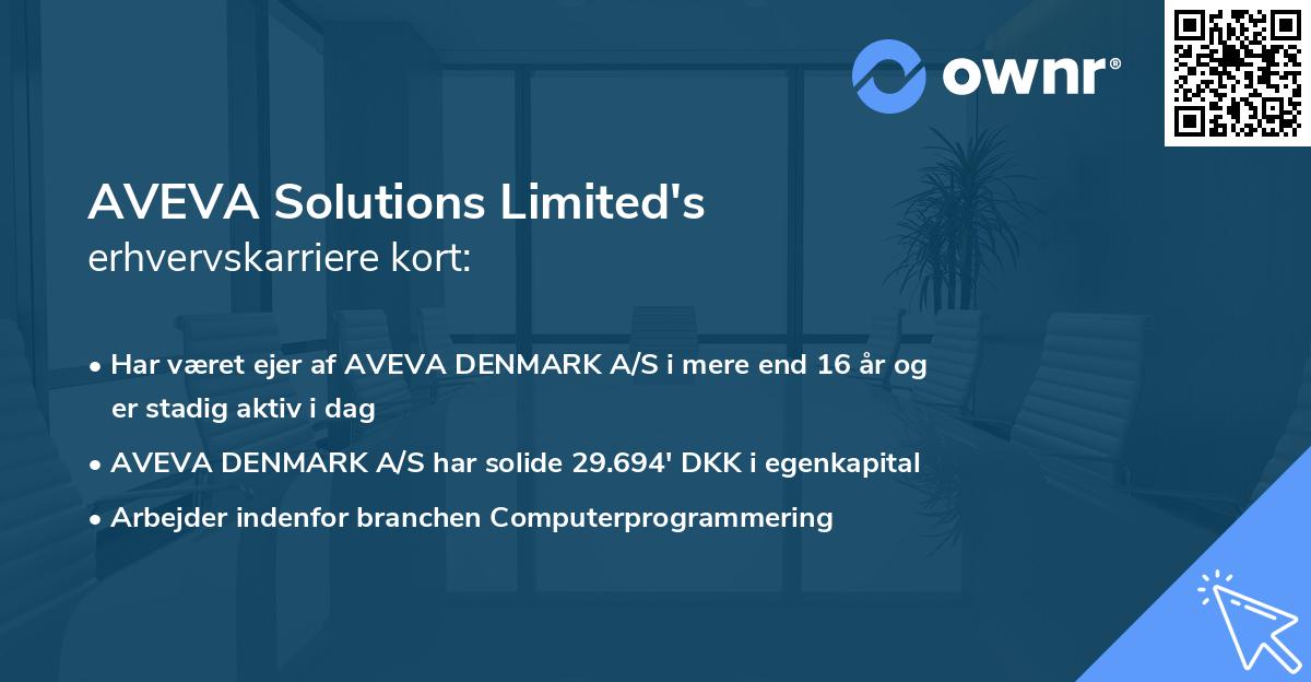 AVEVA Solutions Limited's erhvervskarriere kort