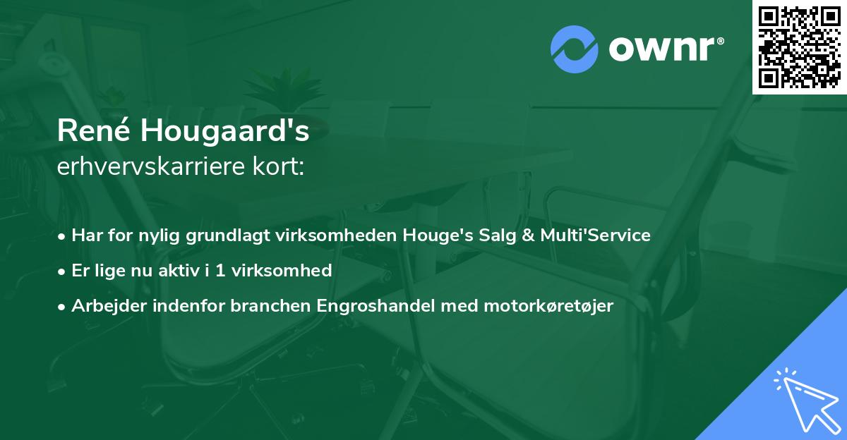 René Hougaard's erhvervskarriere kort