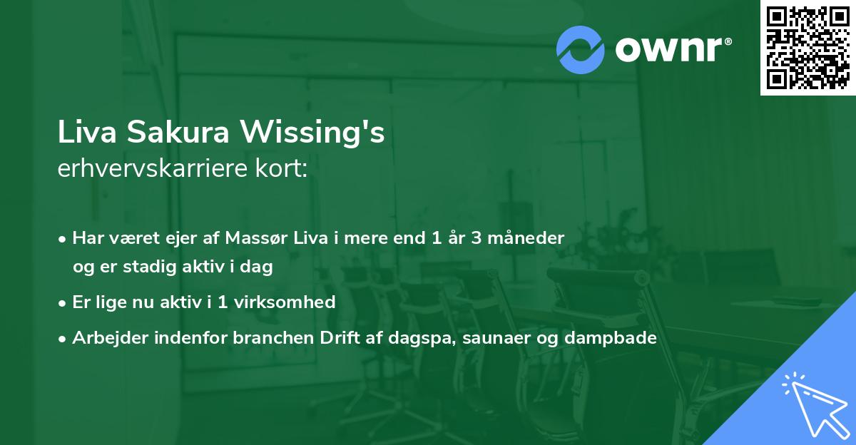 Liva Sakura Wissing's erhvervskarriere kort