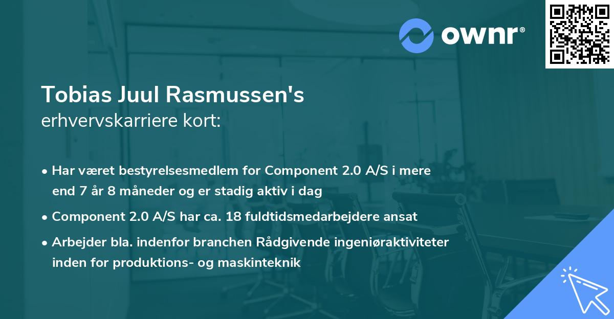 Tobias Juul Rasmussen's erhvervskarriere kort
