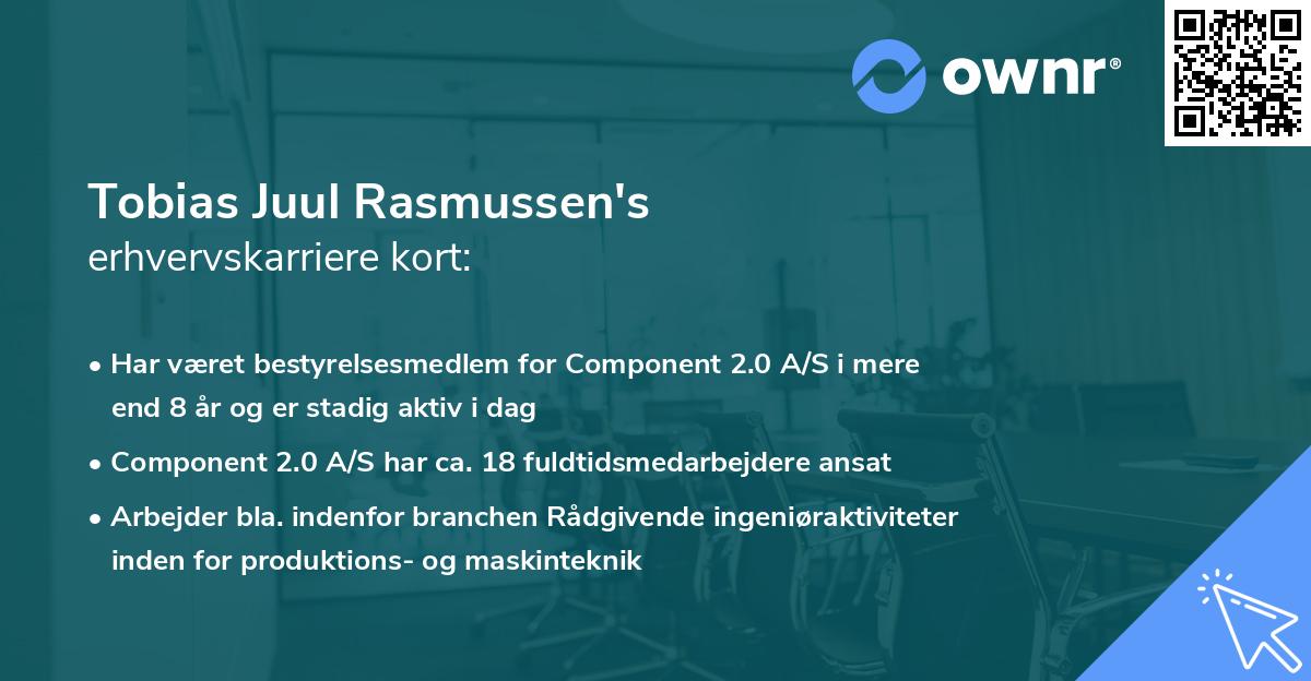 Tobias Juul Rasmussen's erhvervskarriere kort