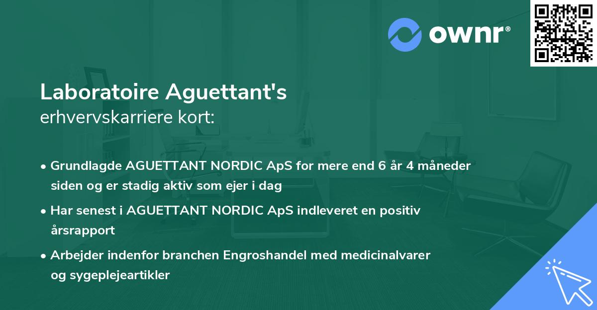 Laboratoire Aguettant's erhvervskarriere kort