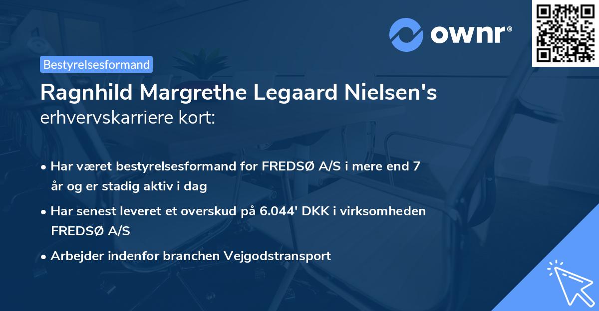 Ragnhild Margrethe Legaard Nielsen's erhvervskarriere kort