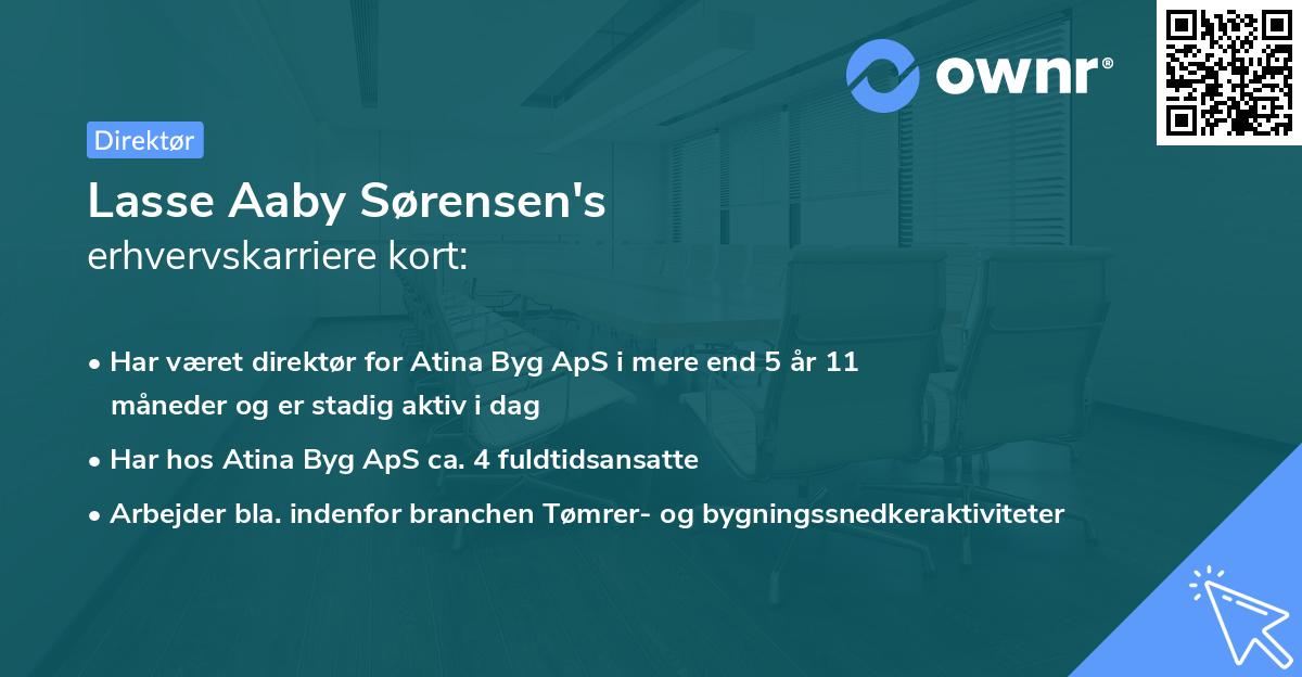 Lasse Aaby Sørensen's erhvervskarriere kort