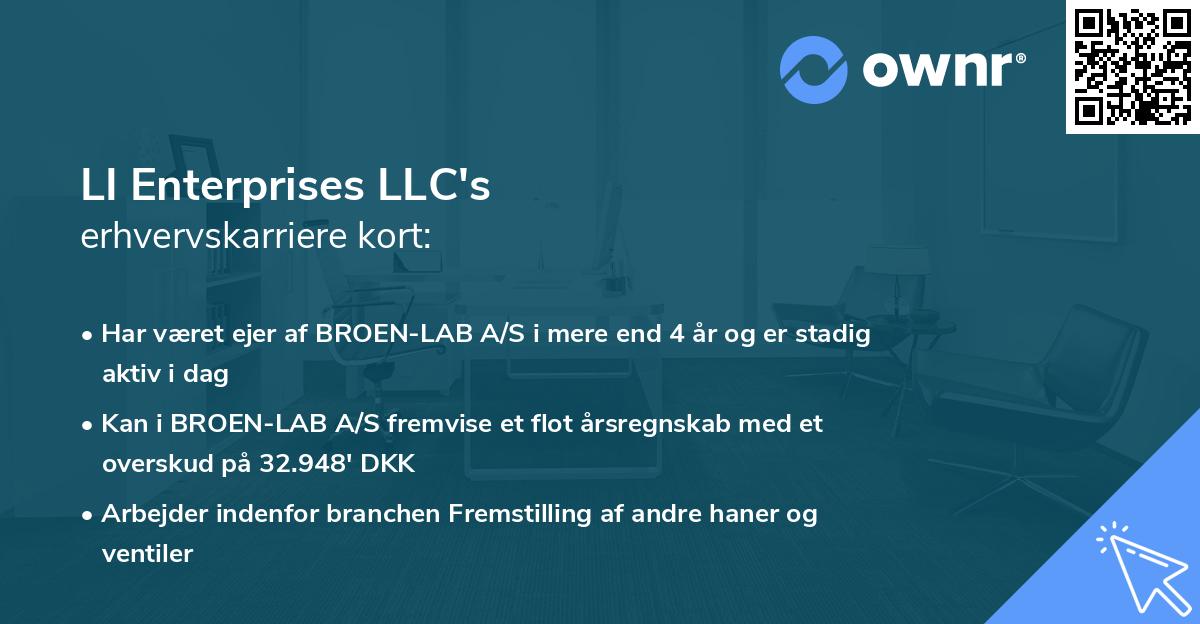 LI Enterprises LLC's erhvervskarriere kort