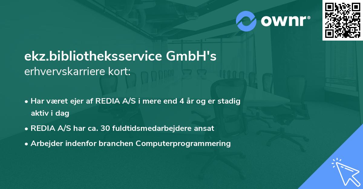 ekz.bibliotheksservice GmbH's erhvervskarriere kort