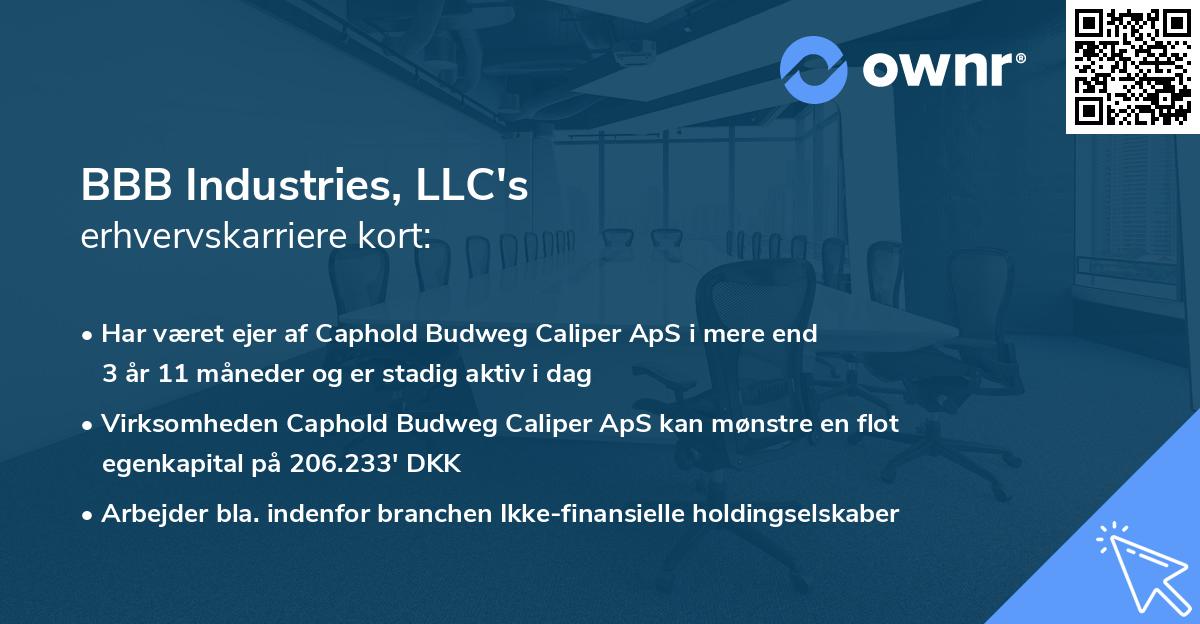 BBB Industries, LLC's erhvervskarriere kort