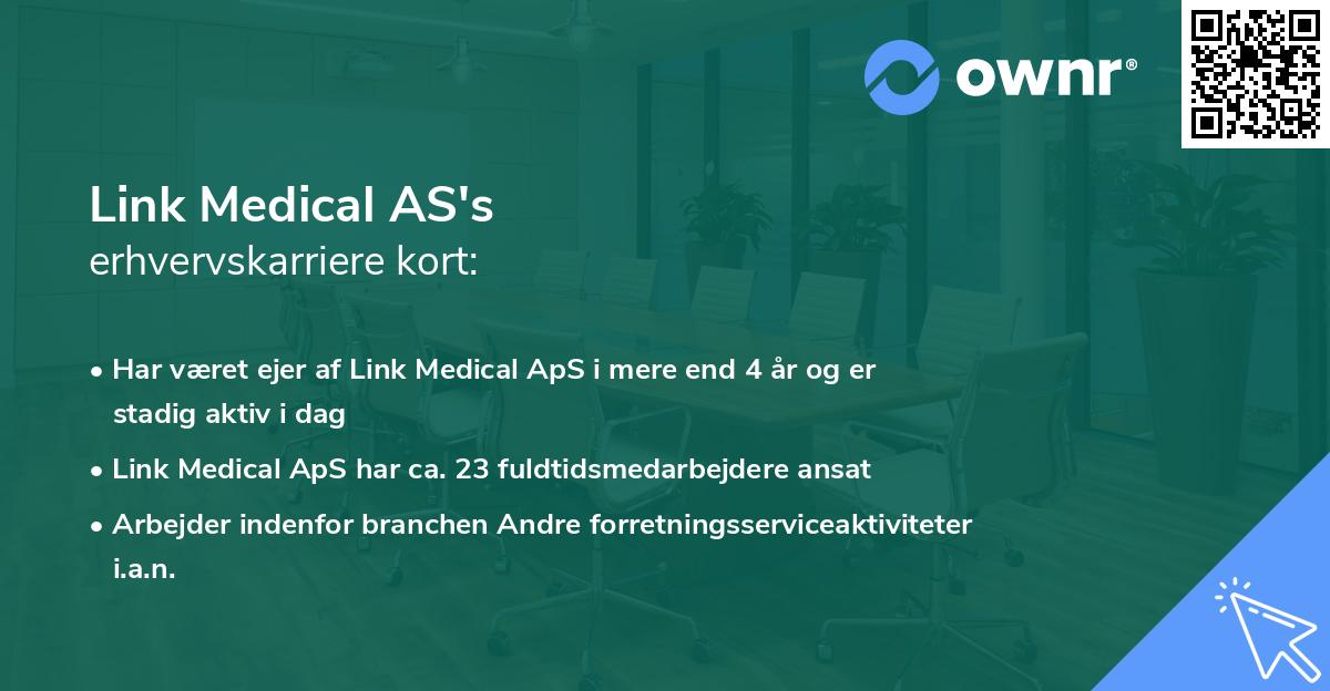 Link Medical AS's erhvervskarriere kort