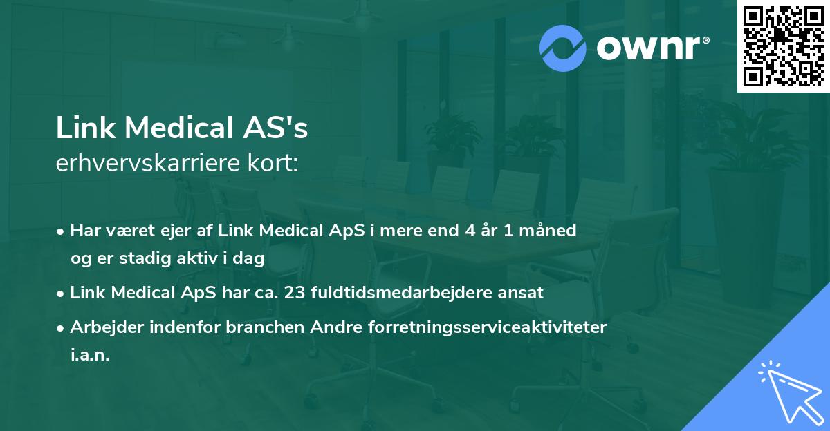 Link Medical AS's erhvervskarriere kort