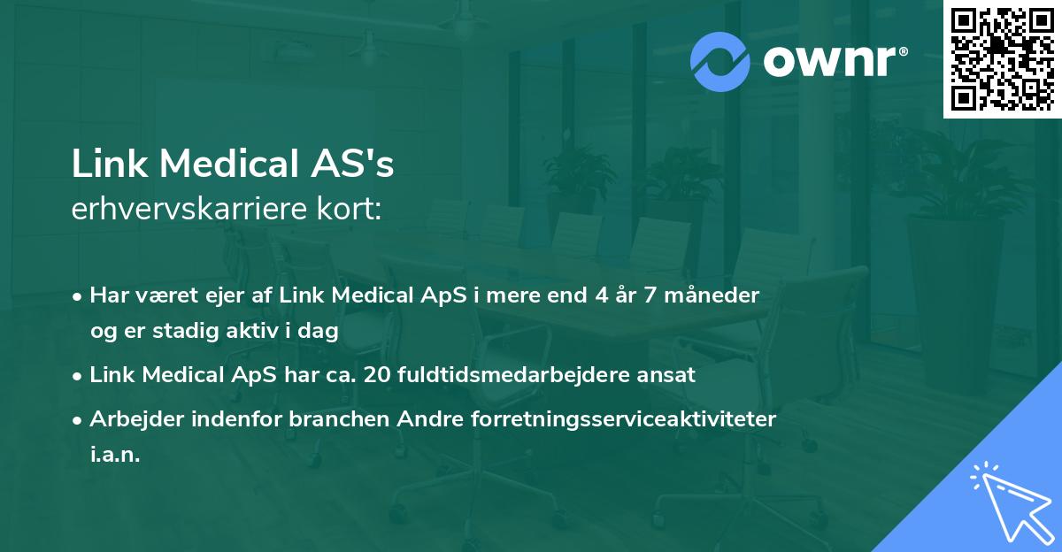 Link Medical AS's erhvervskarriere kort