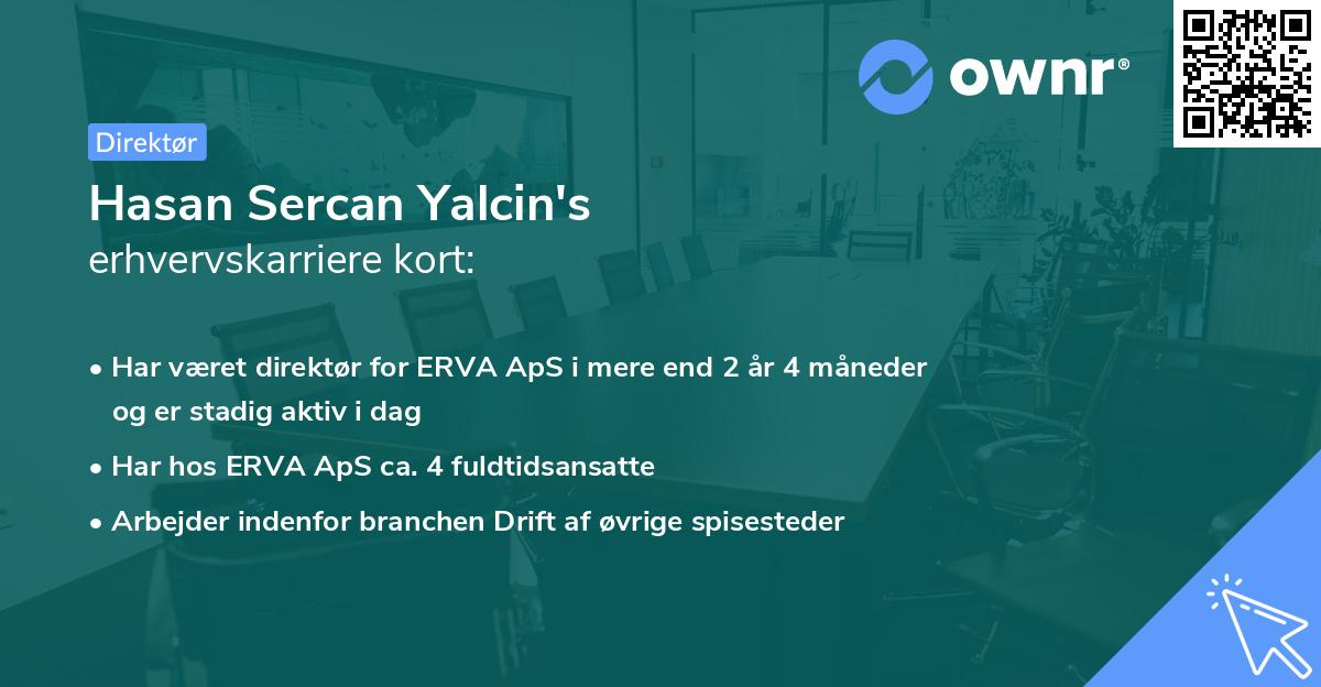 Hasan Sercan Yalcin's erhvervskarriere kort