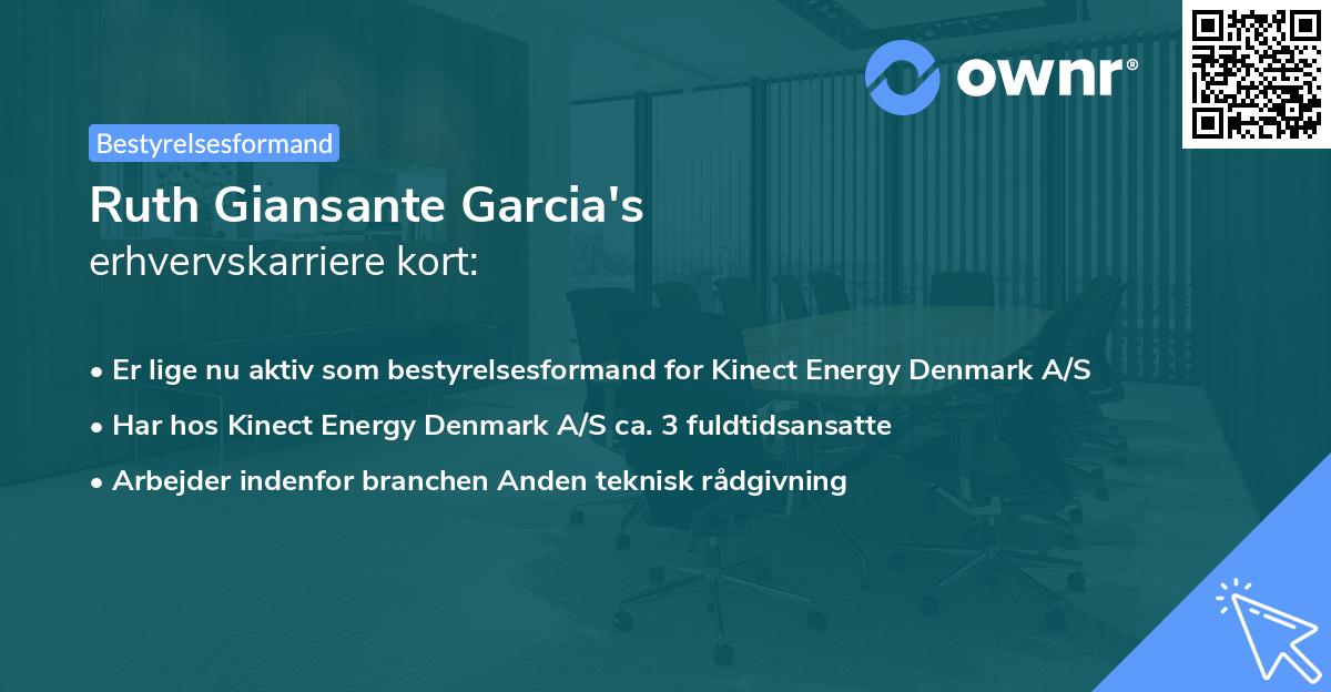 Ruth Giansante Garcia's erhvervskarriere kort