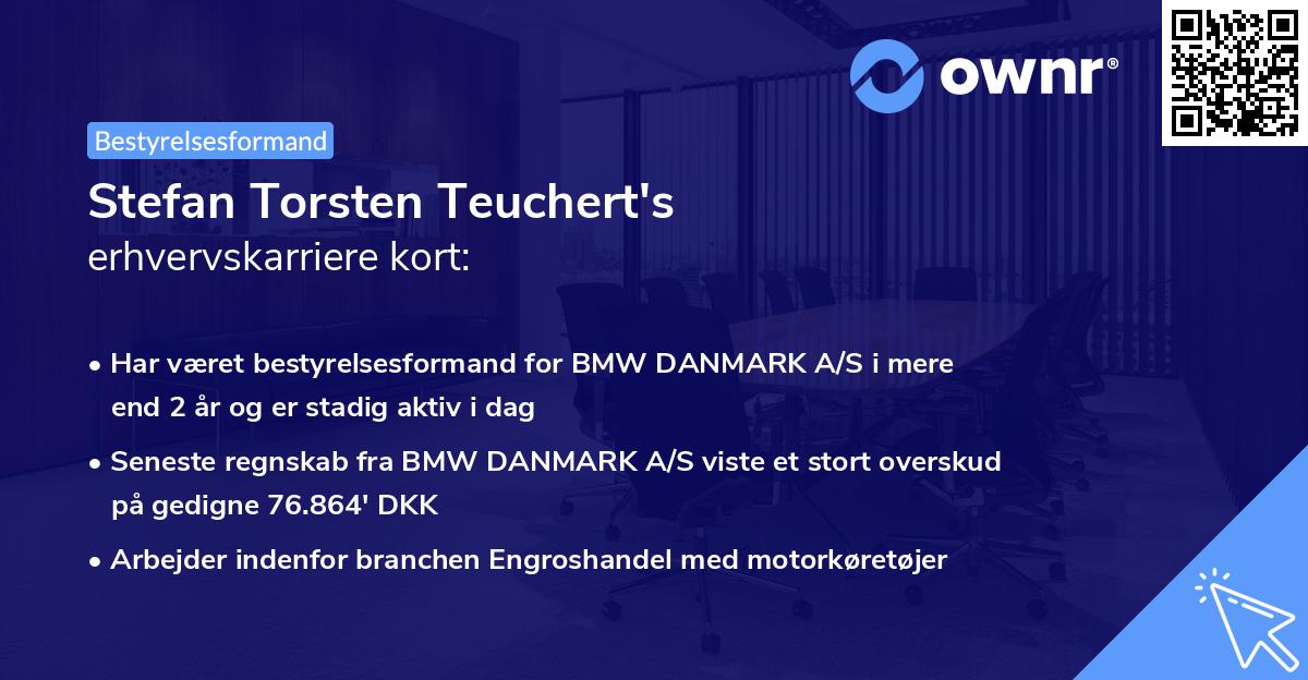 Stefan Torsten Teuchert's erhvervskarriere kort