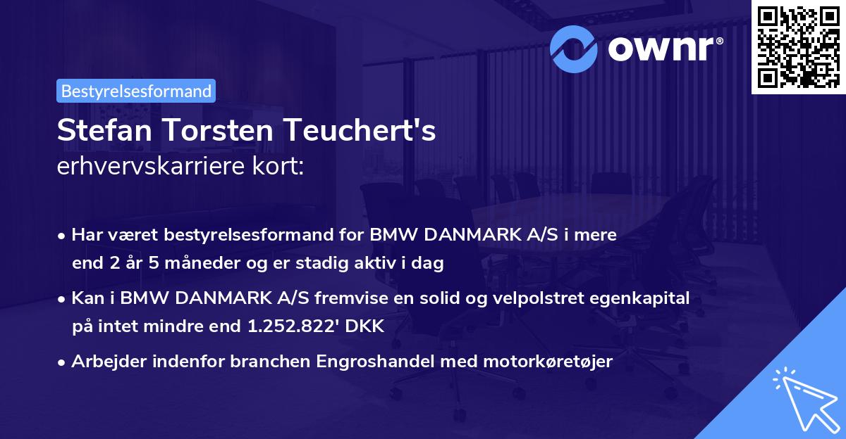 Stefan Torsten Teuchert's erhvervskarriere kort