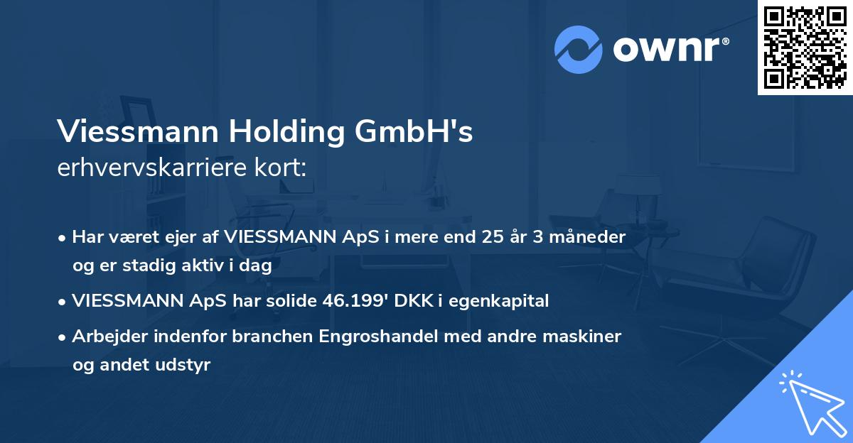 Viessmann Holding GmbH's erhvervskarriere kort