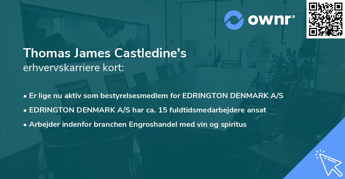 Thomas James Castledine's erhvervskarriere kort
