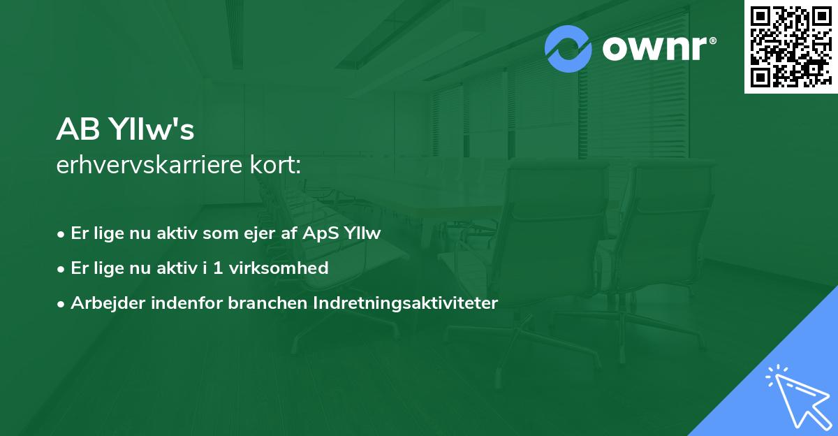 AB Yllw's erhvervskarriere kort