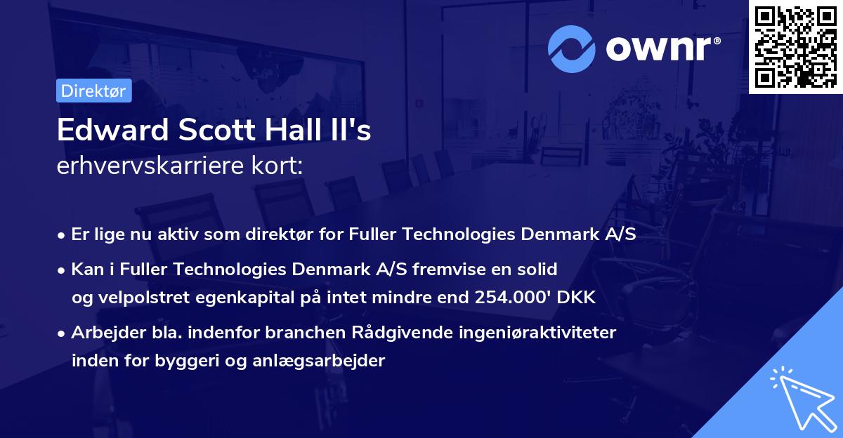 Edward Scott Hall II's erhvervskarriere kort