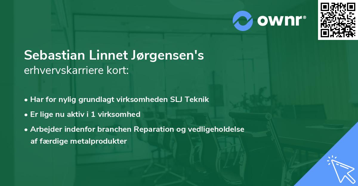 Sebastian Linnet Jørgensen's erhvervskarriere kort