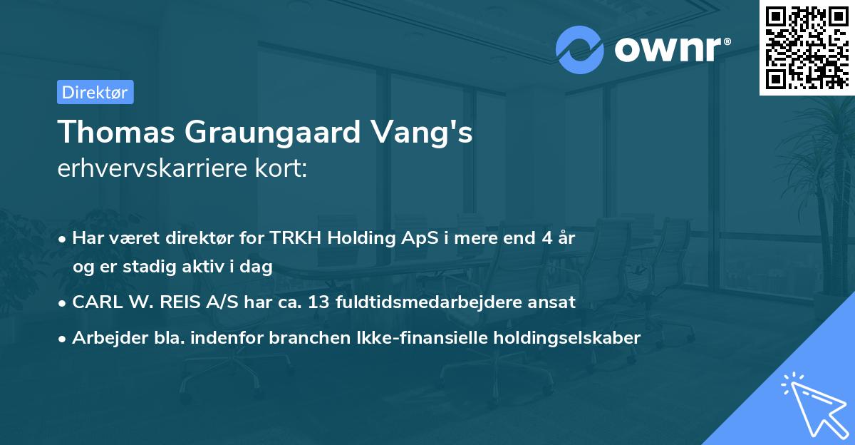 Thomas Graungaard Vang's erhvervskarriere kort