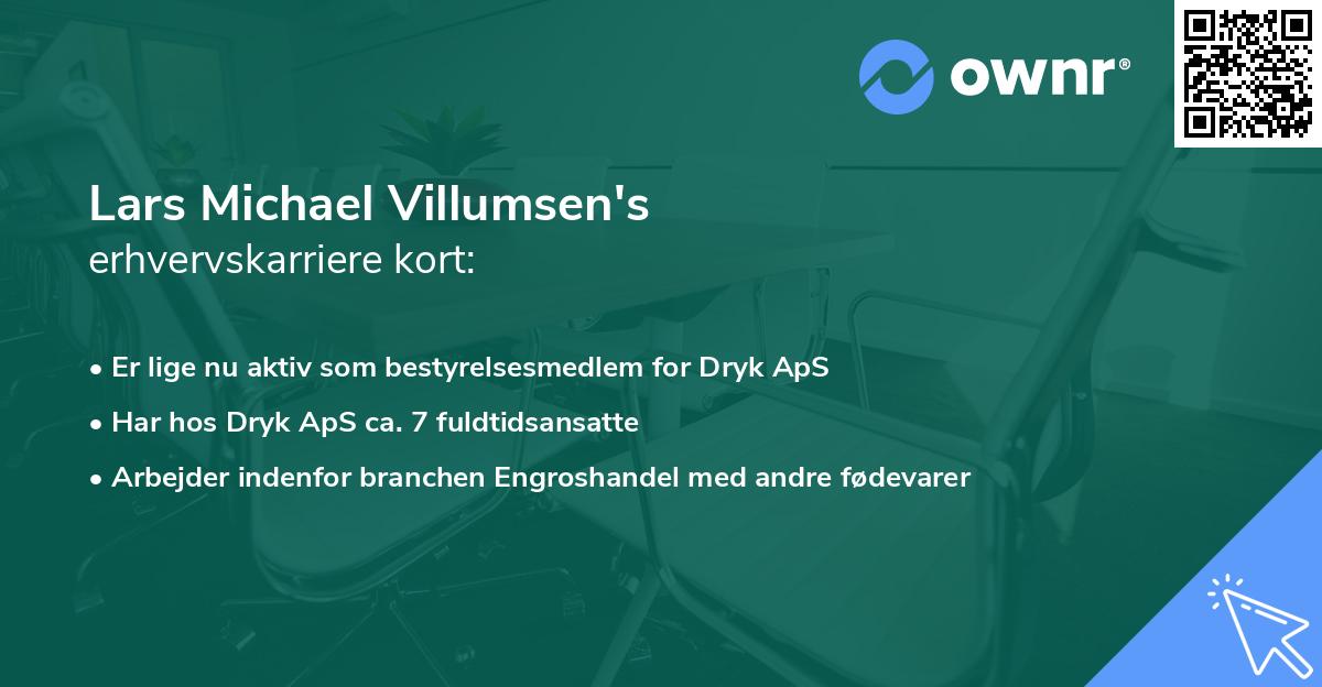 Lars Michael Villumsen's erhvervskarriere kort