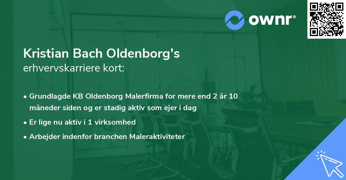 Kristian Bach Oldenborg's erhvervskarriere kort