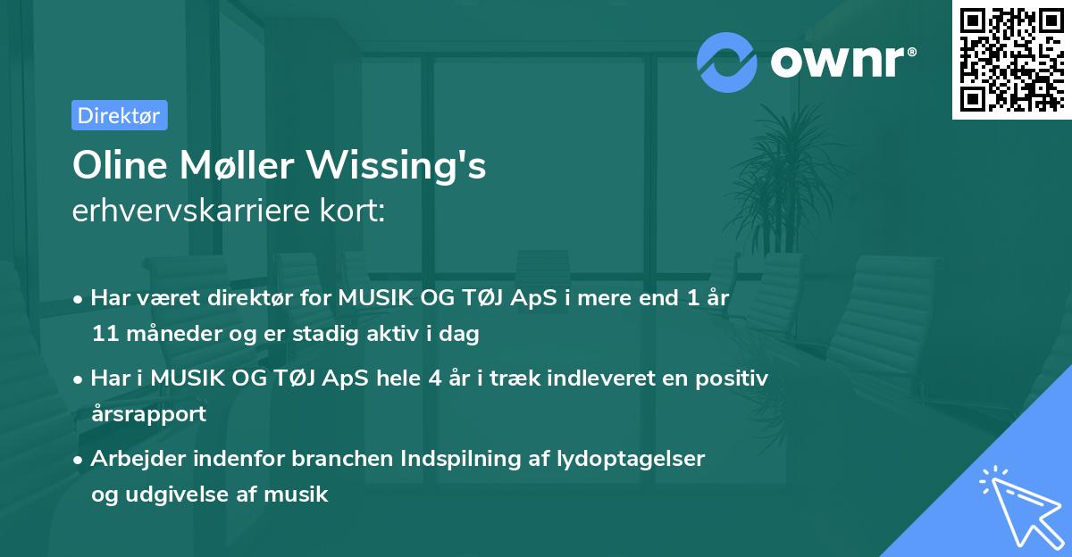 Oline Møller Wissing's erhvervskarriere kort
