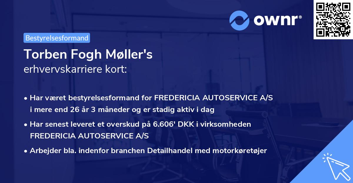 Torben Fogh Møller's erhvervskarriere kort