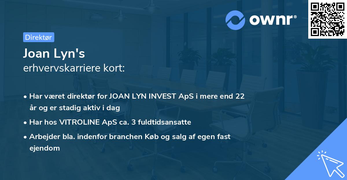 Joan Lyn's erhvervskarriere kort
