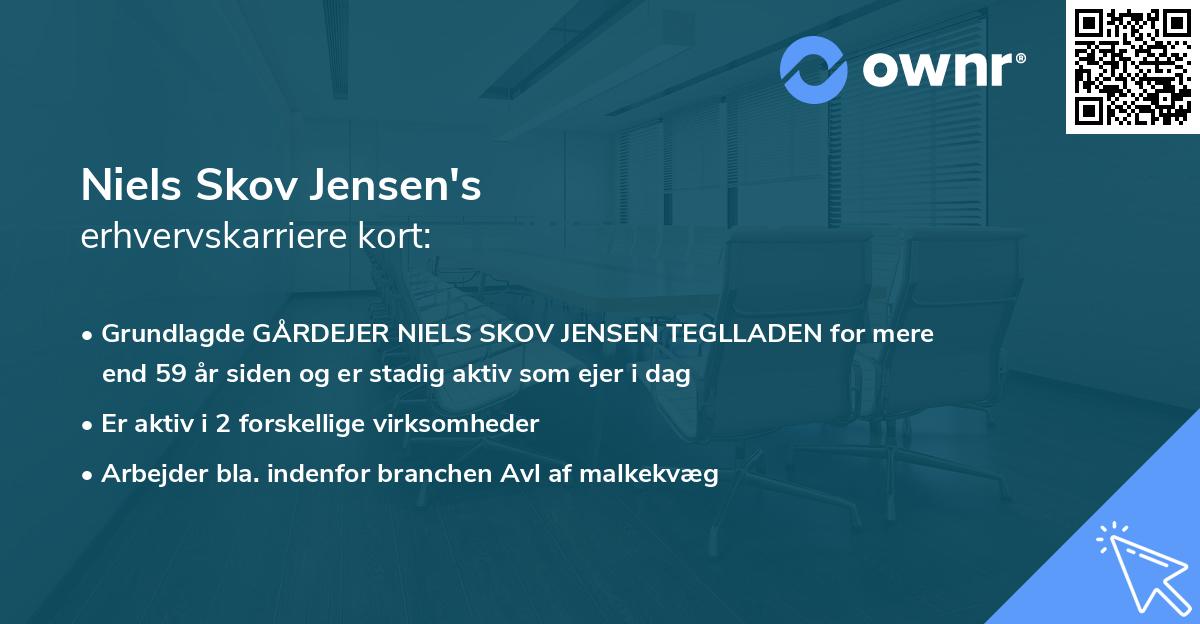 Niels Skov Jensen's erhvervskarriere kort
