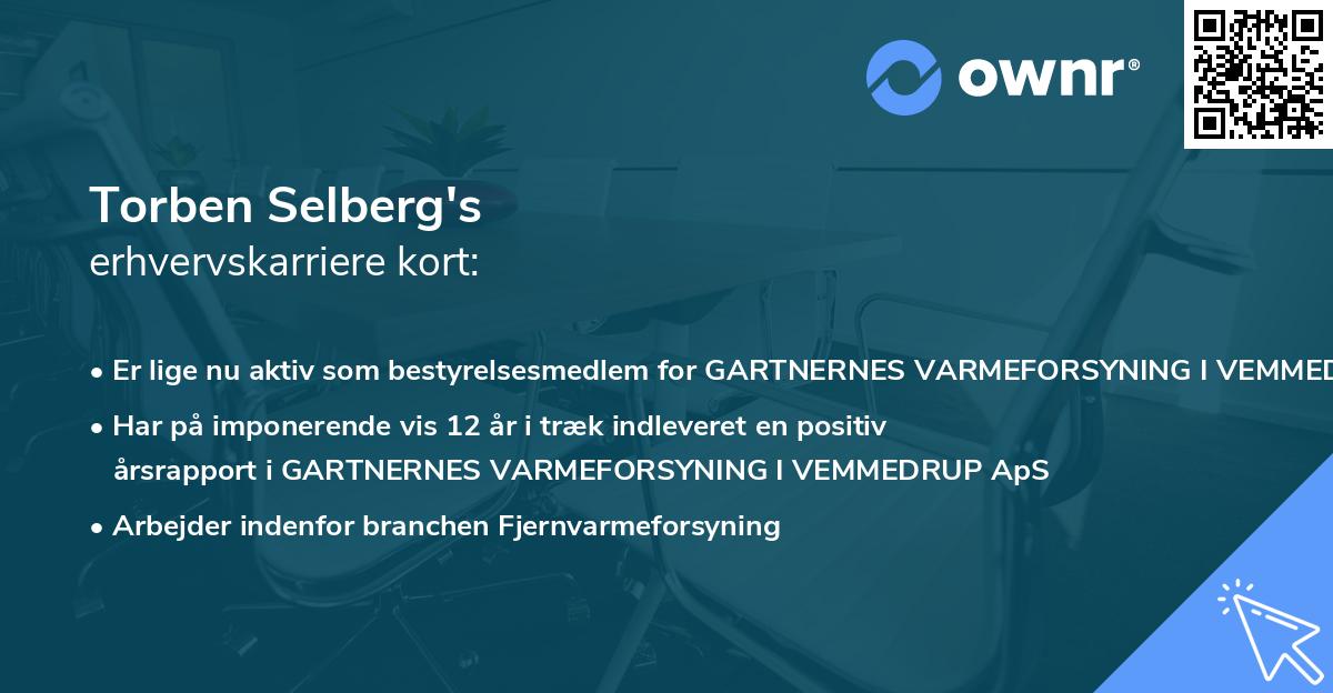 Torben Selberg's erhvervskarriere kort