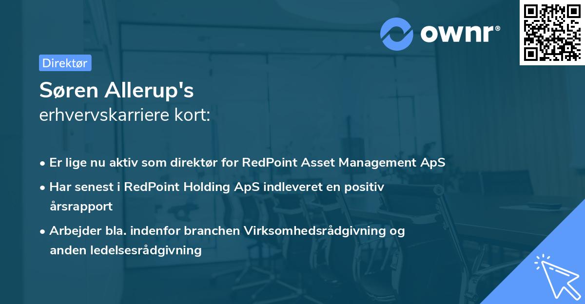 Søren Allerup's erhvervskarriere kort