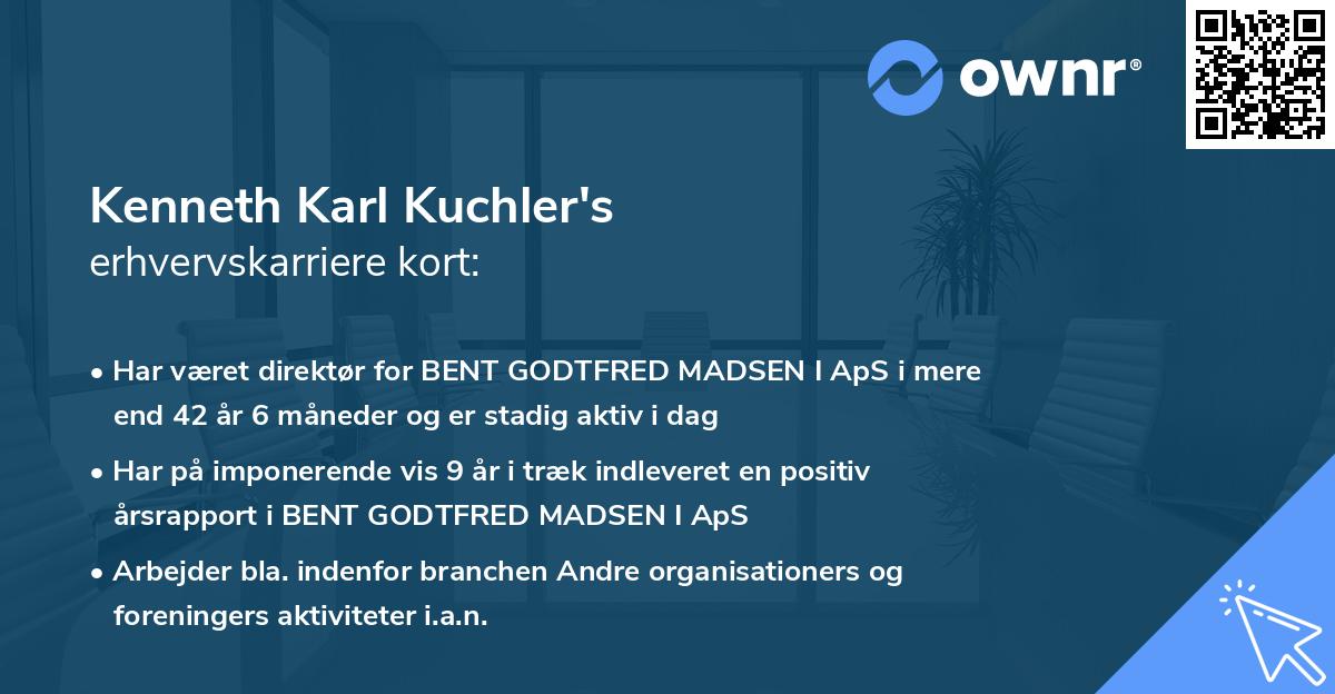 Kenneth Karl Kuchler's erhvervskarriere kort