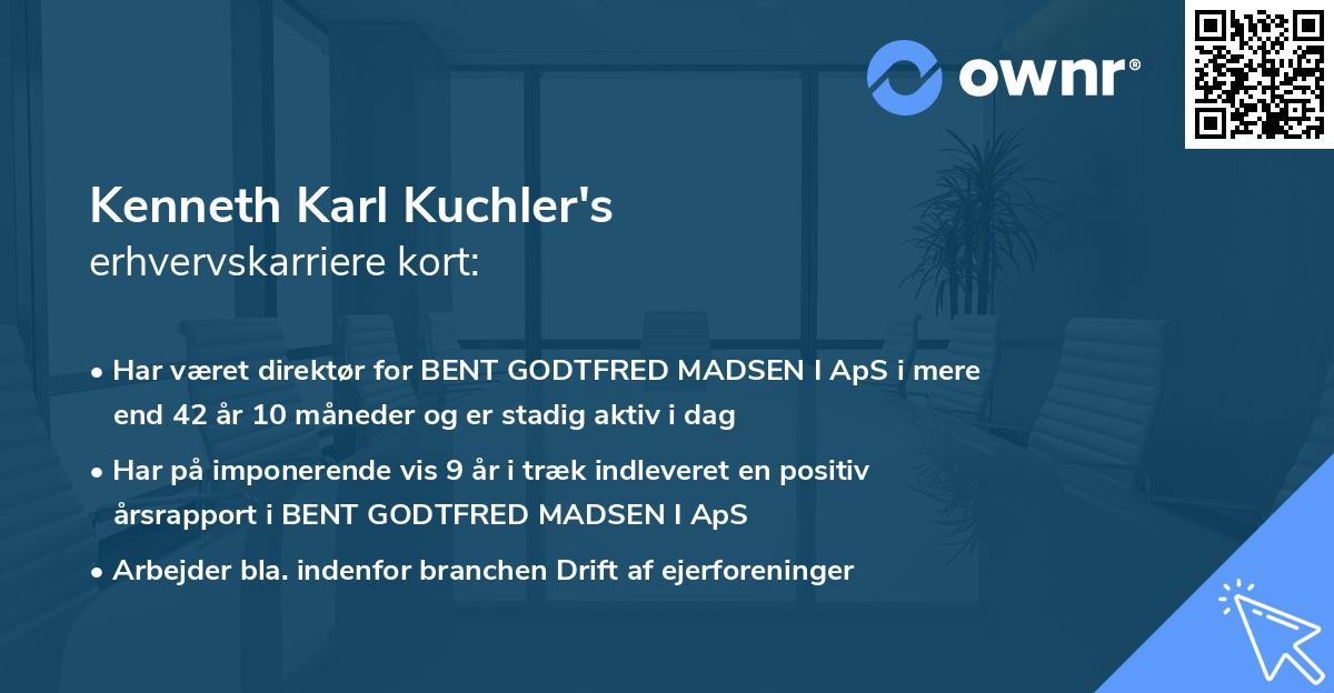 Kenneth Karl Kuchler's erhvervskarriere kort