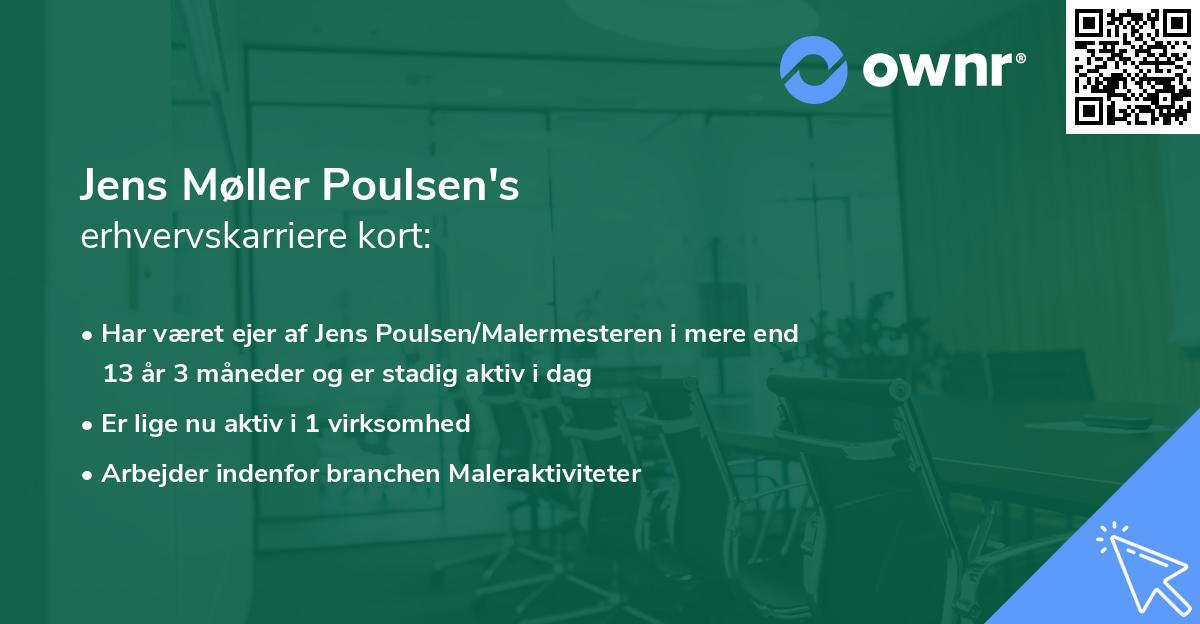 Jens Møller Poulsen's erhvervskarriere kort