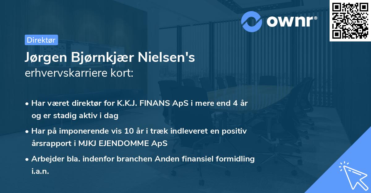 Jørgen Bjørnkjær Nielsen's erhvervskarriere kort