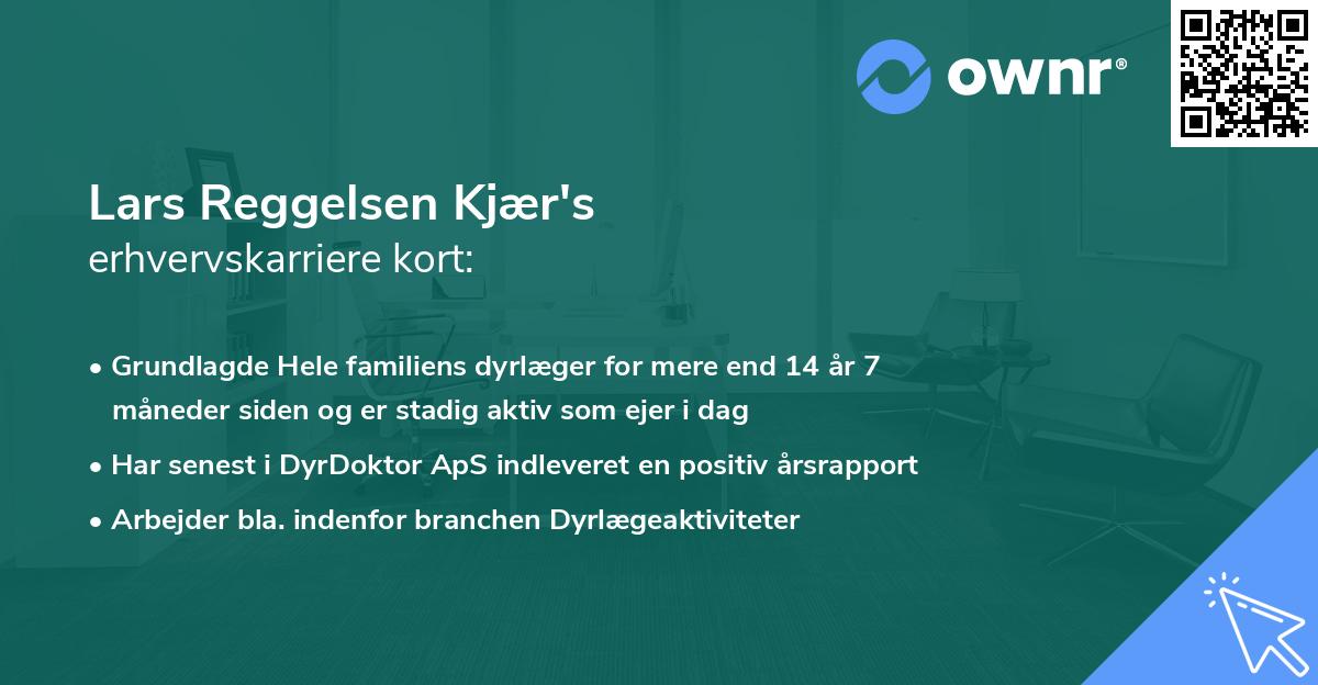 Lars Reggelsen Kjær's erhvervskarriere kort