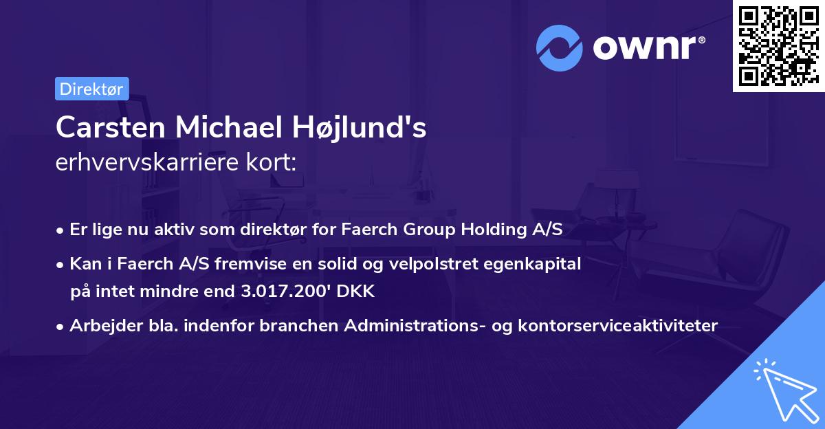 Carsten Michael Højlund's erhvervskarriere kort